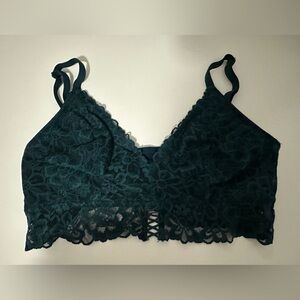 Victoria's Secret Dark Teal Lace Bralette